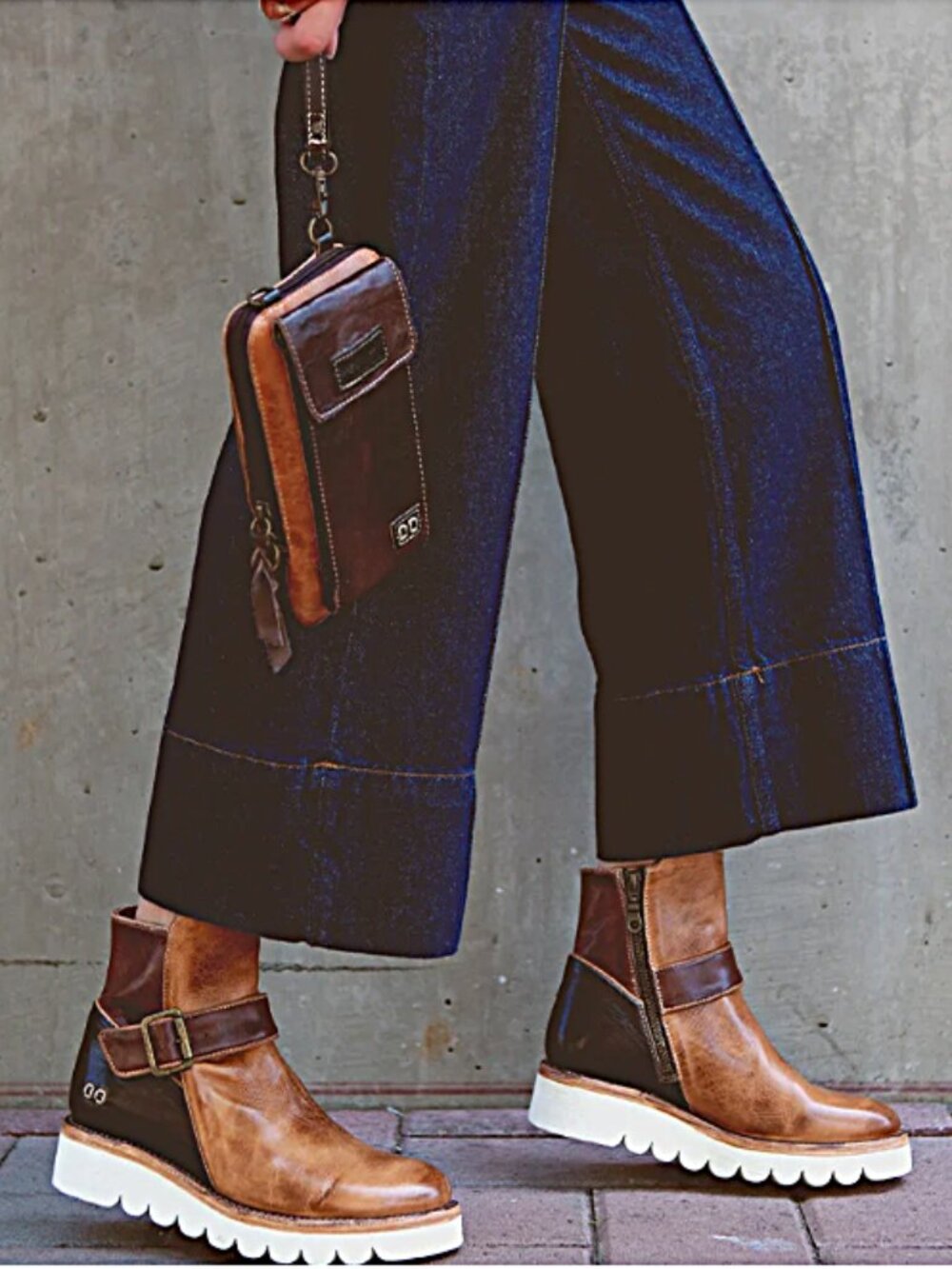 BED/STU Nudge Booties -cold brew-